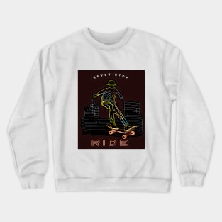 Skateboard Art Design Crewneck Sweatshirt